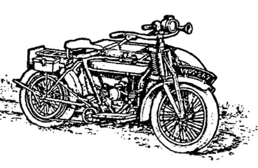 Douglas motorcycle scale model