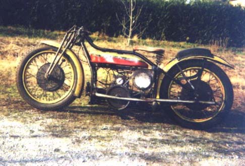 Guido Rossini's Douglas motorcycle